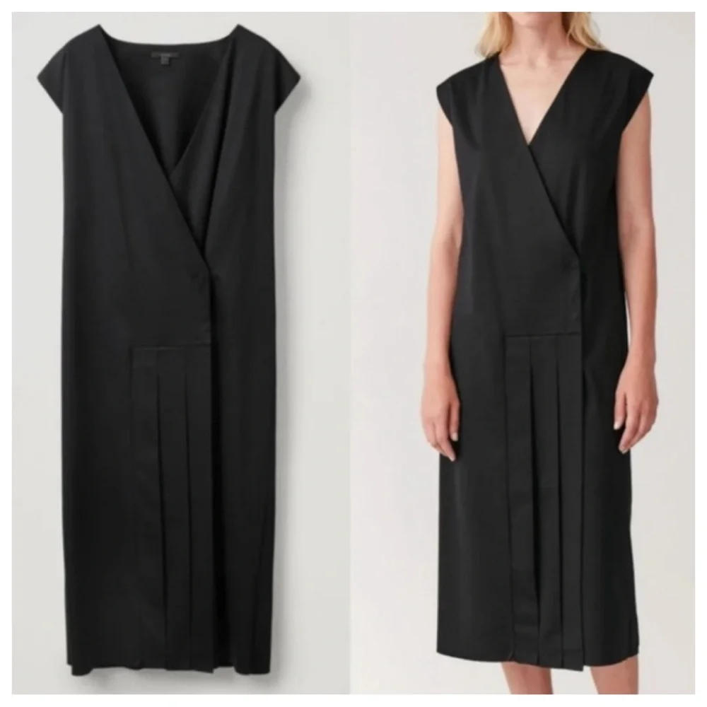 COS Wrap-Dress With Pleats - Picture 2 of 8